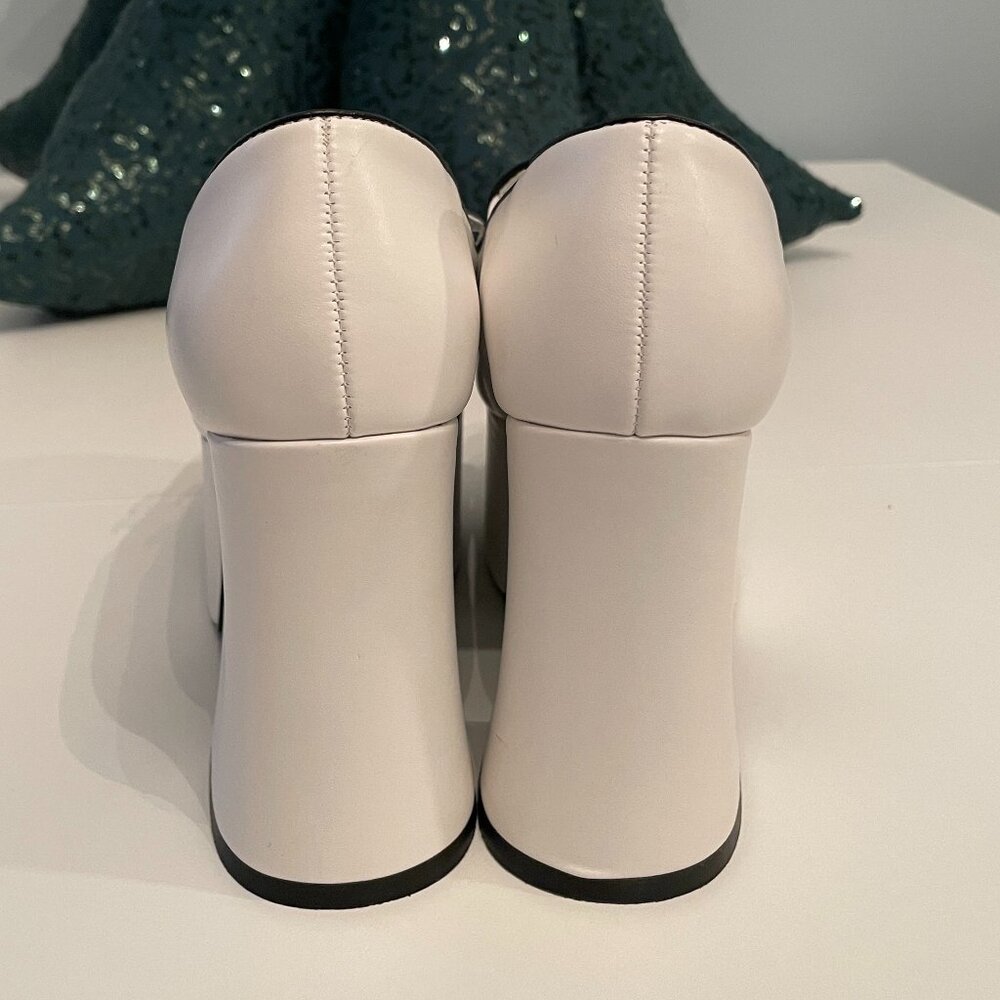 Strange Cvlt Banshee Platform Loafers in Bat White, Size 6 - Picture 4 of 10